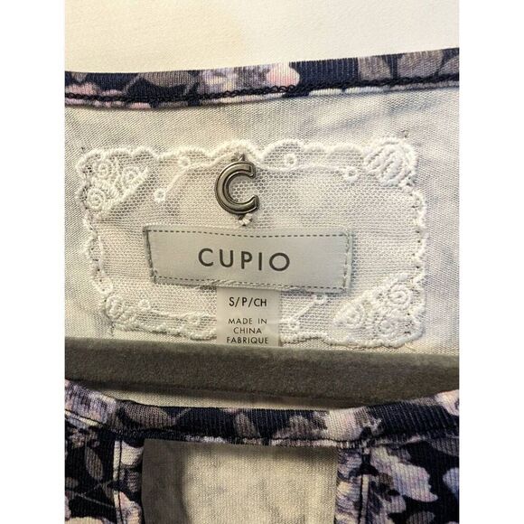 Cupio Multicolor Floral Print Long Sleeve Blouse Women's Small - Picture 4 of 6